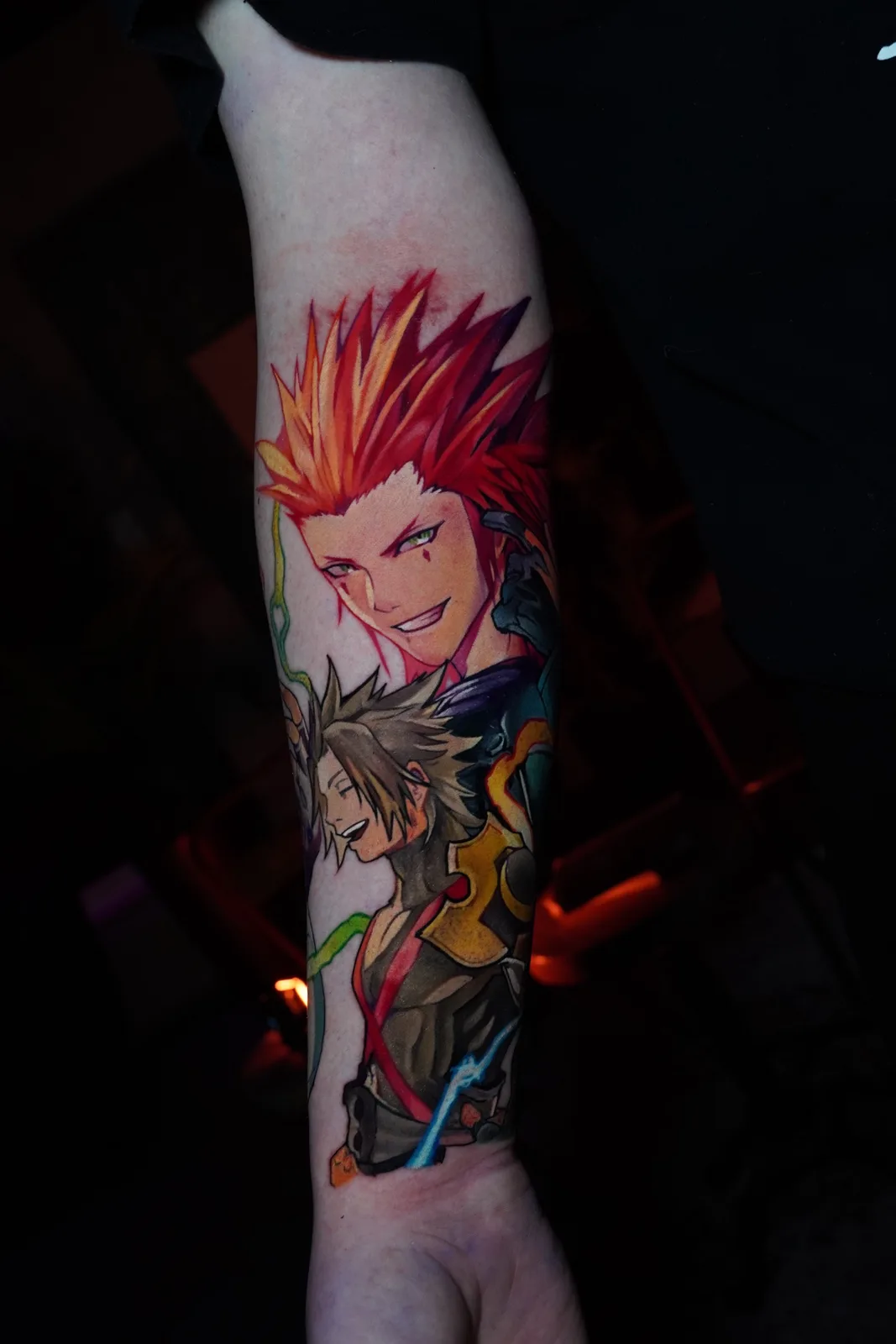 Anime Tattoo in Farbe — Kingdom Hearts (Axel & Roxas), Unterarm — Villingen-Schwenningen